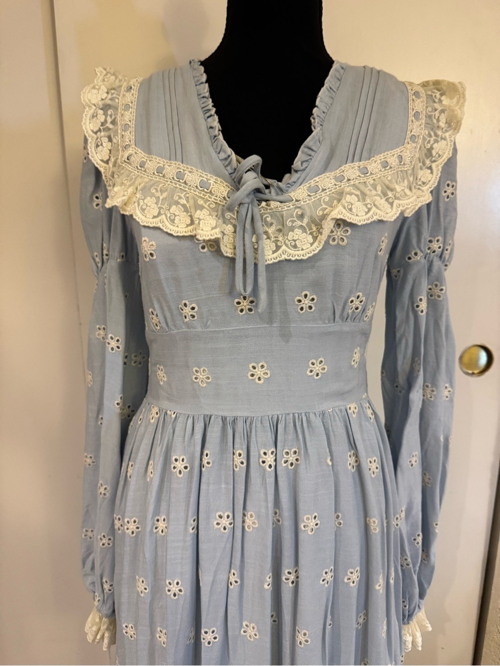 Lacemade Cottagecore Eyelet Dress NWT - Picture 2 of 7